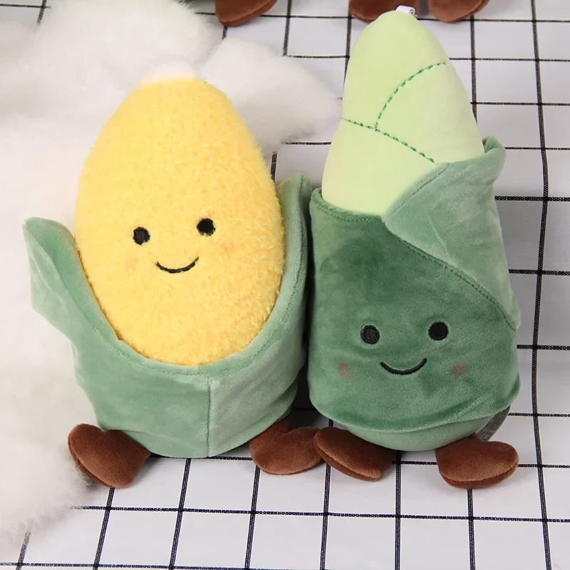 Stuffed Plant Plush Simulated Vegetable and Corn Plush Toys Farm Corn Style Comfortable and Soft Brithday Present for Friend