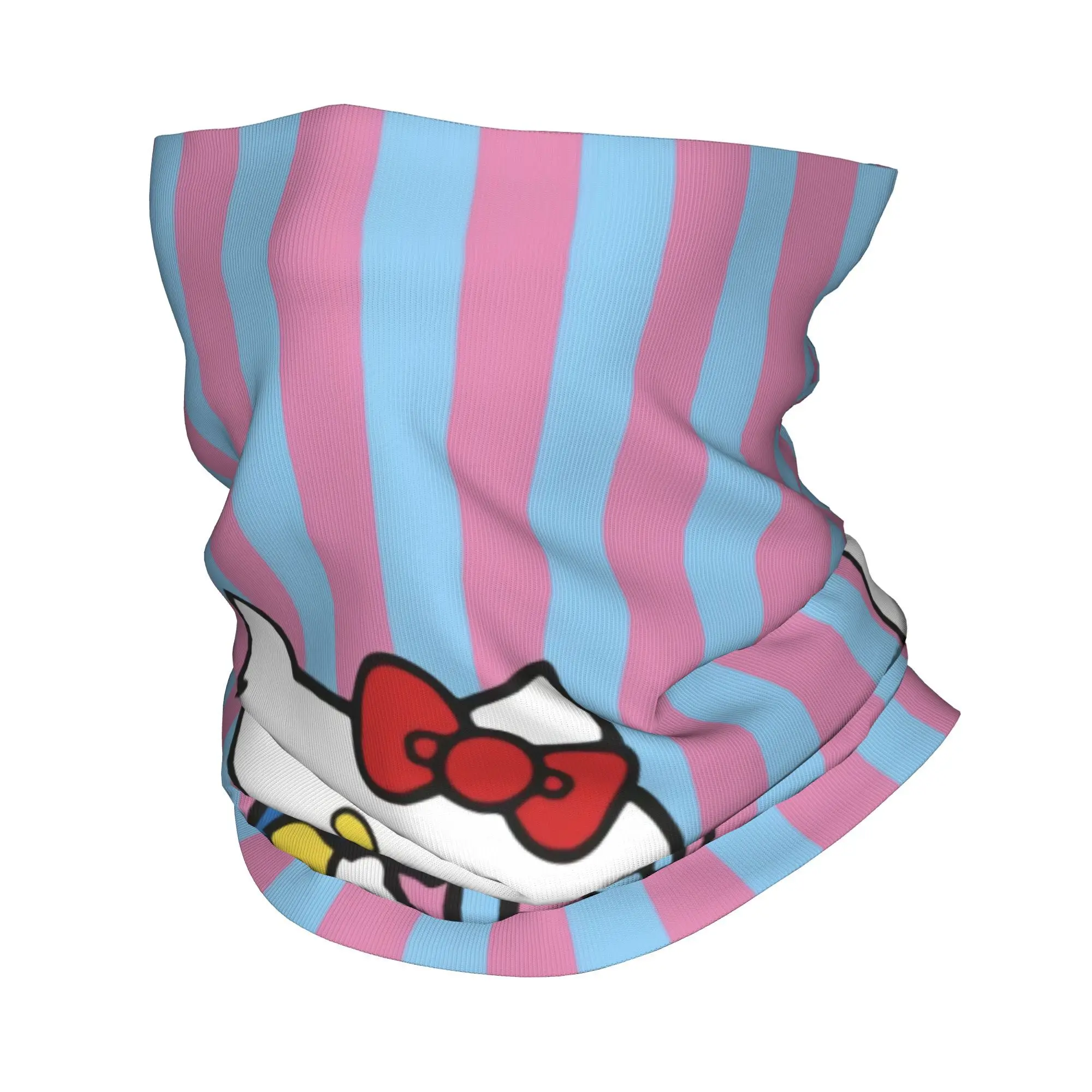 Bufanda personalizada de la bandana del invierno de la protección UV de los hombres de las mujeres de la polaina del cuello del anime de Hello Kitty para el esquí