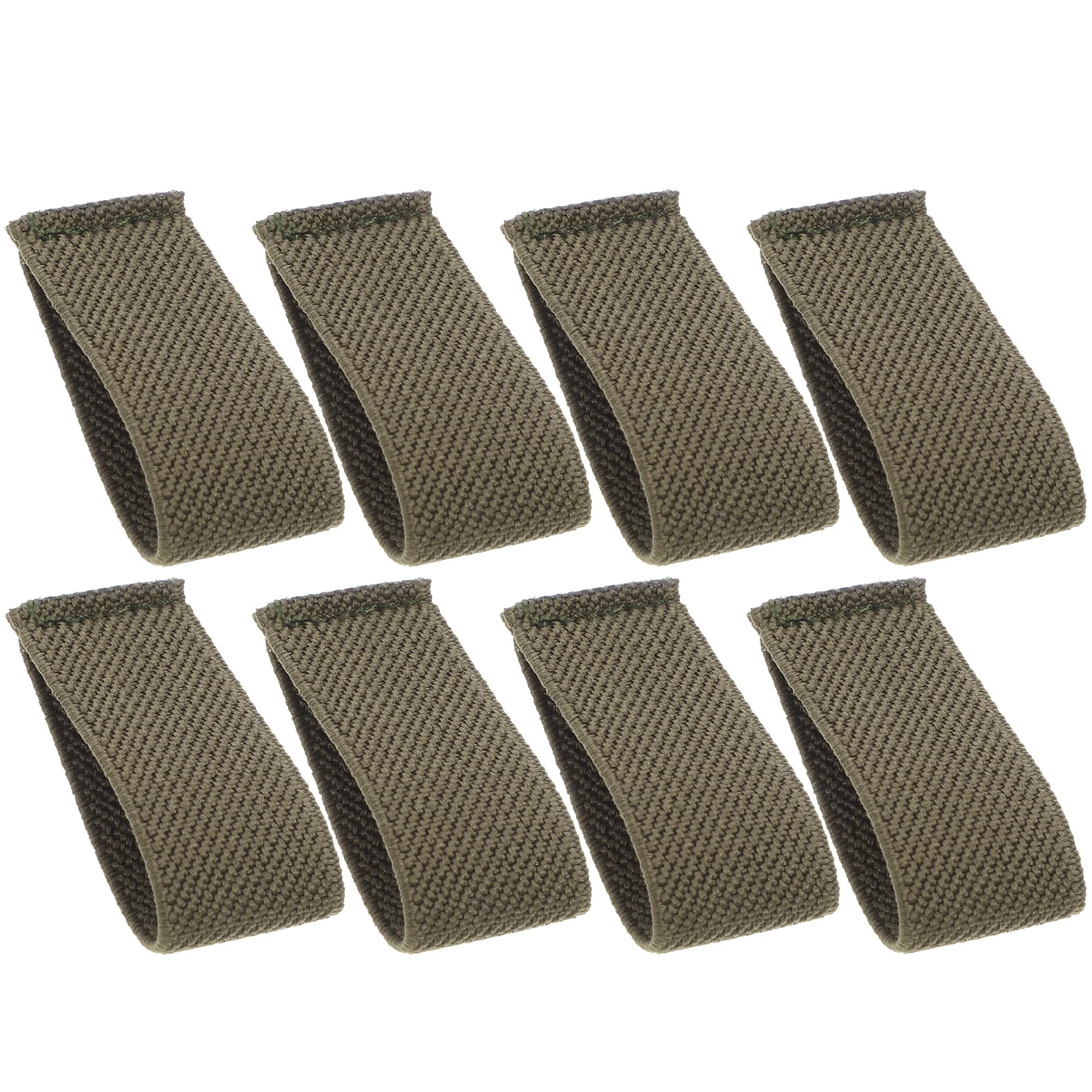 

8pcs Waist Belt Keepers Olive Green Duty Strap Loops Backpack Straps Elastic Nylon Retainers Outdoor Portable