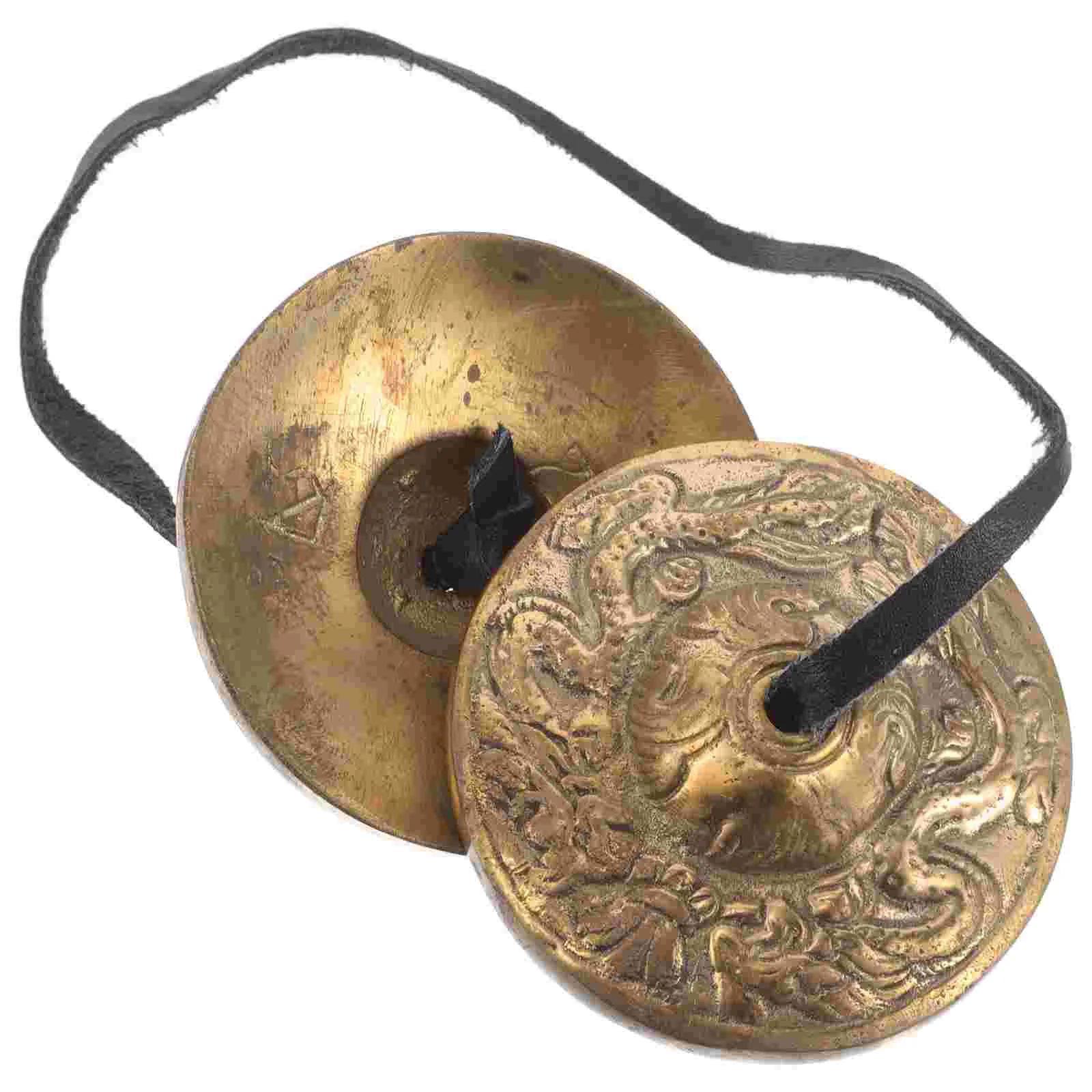 

Nepalese Brass Bell Cymbal Outdoor Clapping Monkey with Cymbals Hand Instrument Copper Instruments Toddler