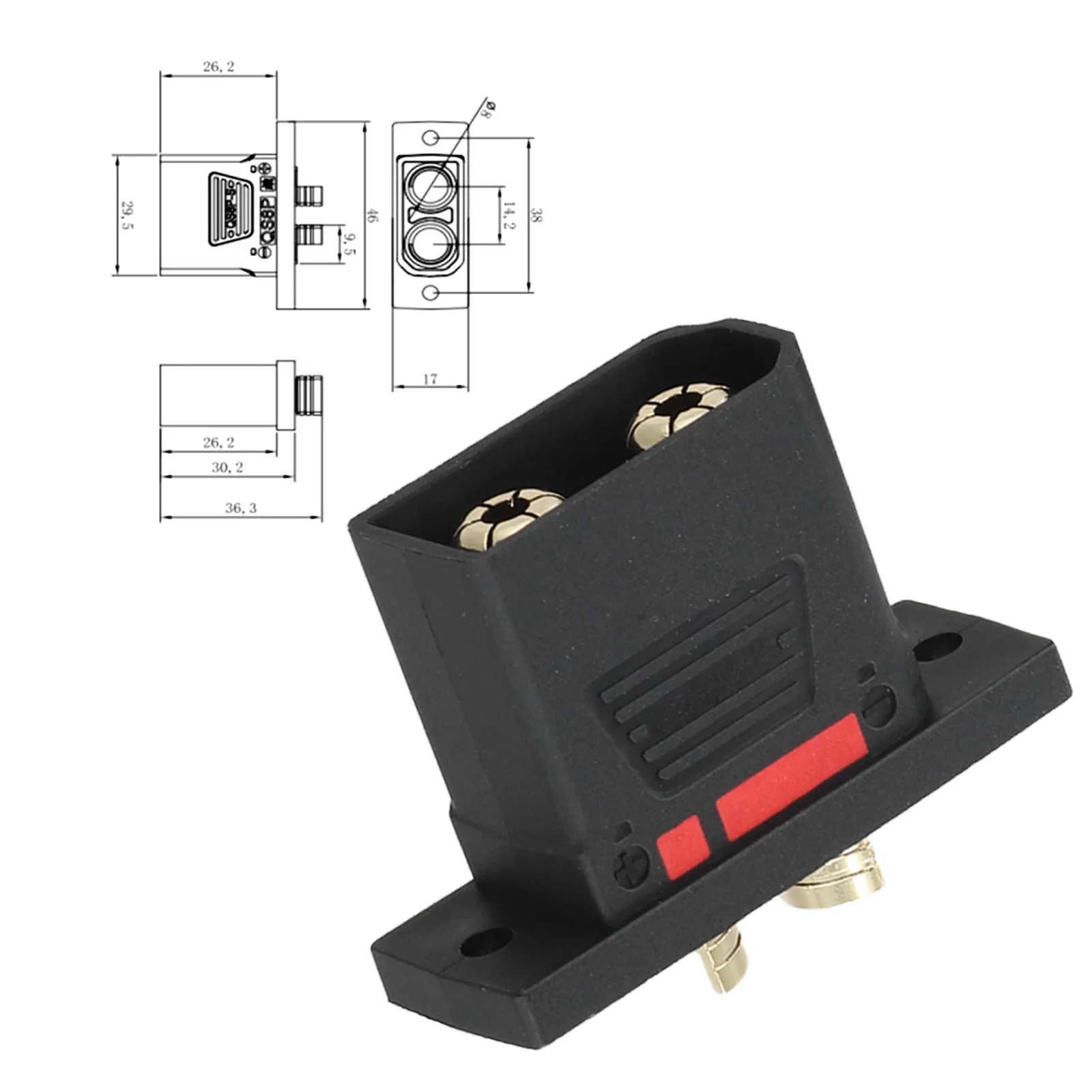 for male and Female Battery Connectors QS8P S 130180A Rating Designed for Safety and Efficiency in Energy Storage Applications