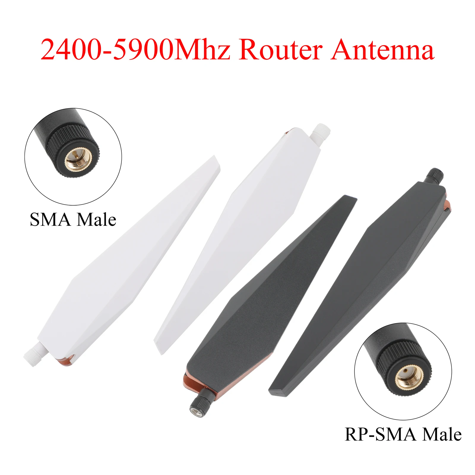 

2/4 шт. 2,4G/5,8G 8-12dBi двухдиапазонная Wi-Fi антенна RP-SMA штекер 2400-5900 МГц для компьютерной сетевой карты WLAN маршрутизатор для маршрутизатора ASUS