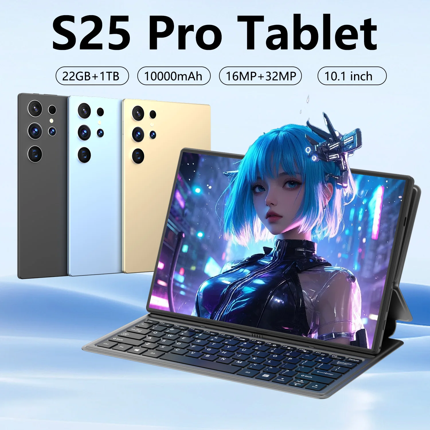 2025 nouveau Original Pad S25 Pro tablette 11 pouces HD 2.5K Snapdrago 8gen2 Android 15 22GB 2TB 10000mAh 5G double SIM WiFi GPS tablette PC