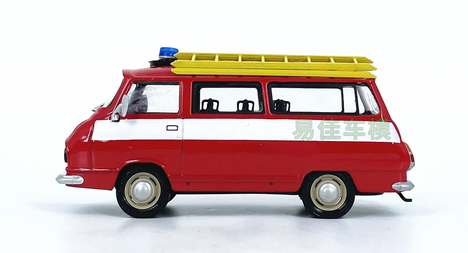 Diecast escala 1:43 checoslováquia 1981 motor de bombeiros liga modelo de carro brinquedo colecionável presente lembrança exibição ornamento