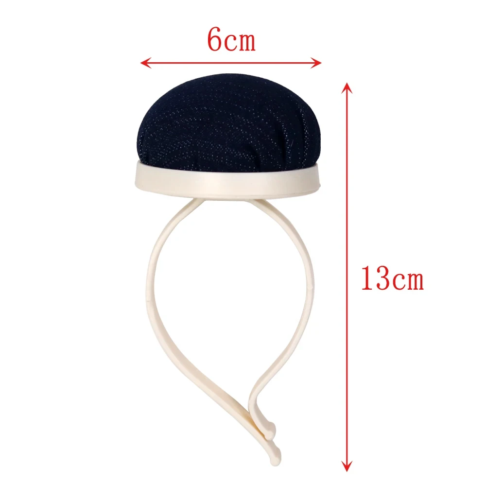 Wrist Needle Pad Round Denim Cross Stitch Accessories Sewing Temporary Storage Tool For Needle Thread DIY Sewing Tools