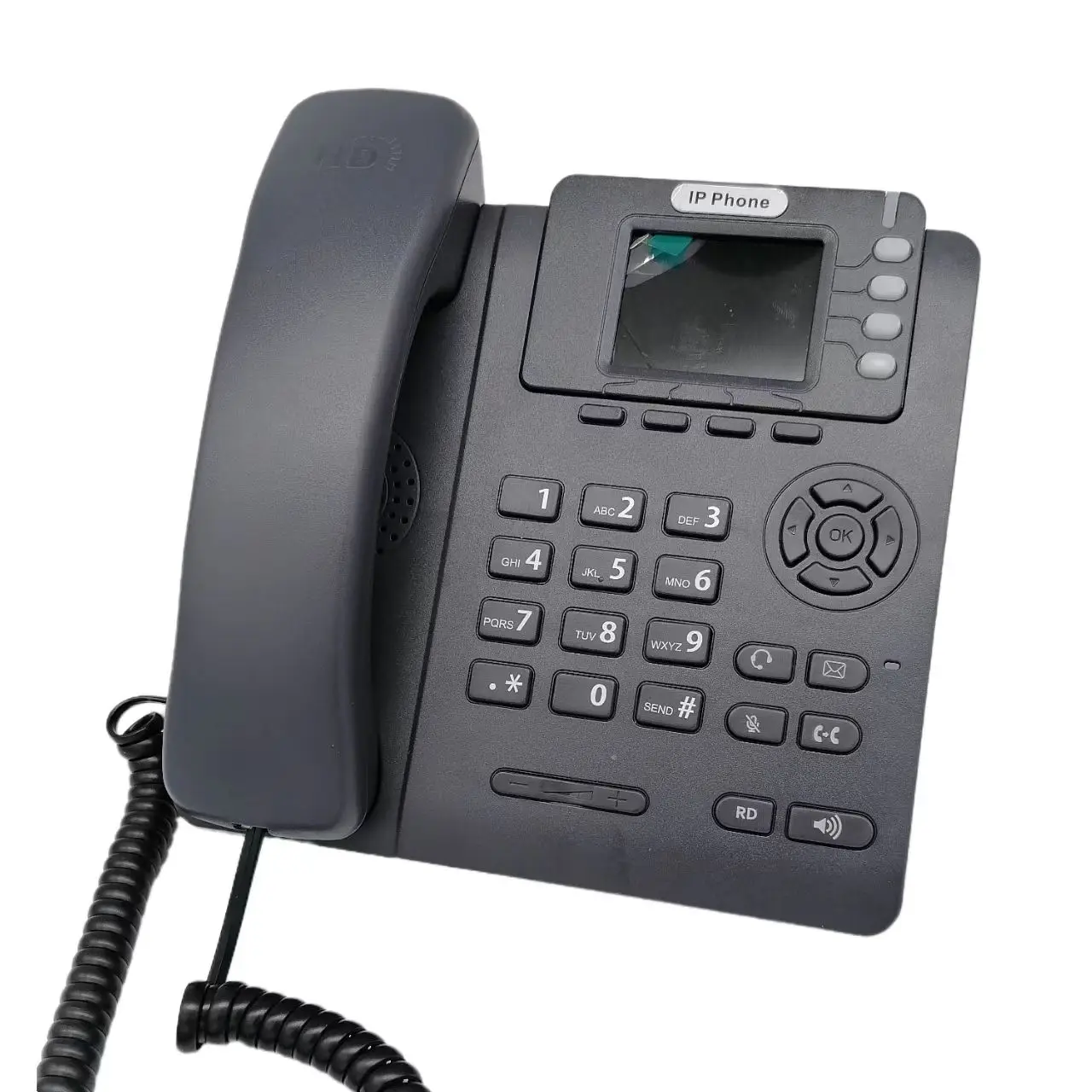 VoIP Phone with POE / SIP Phones 4 SIP lines / IP Desk Phones support Gigabit 1000M Ethernet for IP PBX Application