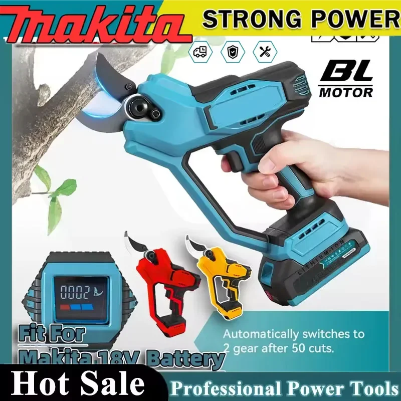 

Бесщеточные аккумуляторные электрические секаторы Makita 35 мм, мощные ножницы для обрезки веток, электроинструмент для Milwaukee DEWALT