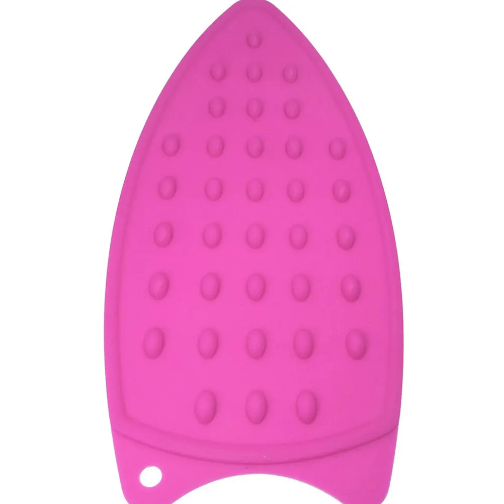 2Pcs Silicone Iron Mat Insulation Pad Hanging Hole Non-Slip Heat Resistant Rest Pad Iron Hot Protection Board Table Protector