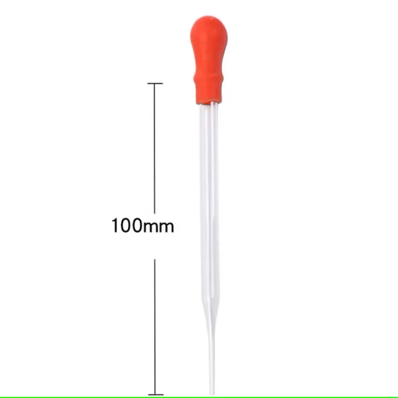 Conta-gotas de vidro com cabeça de plástico