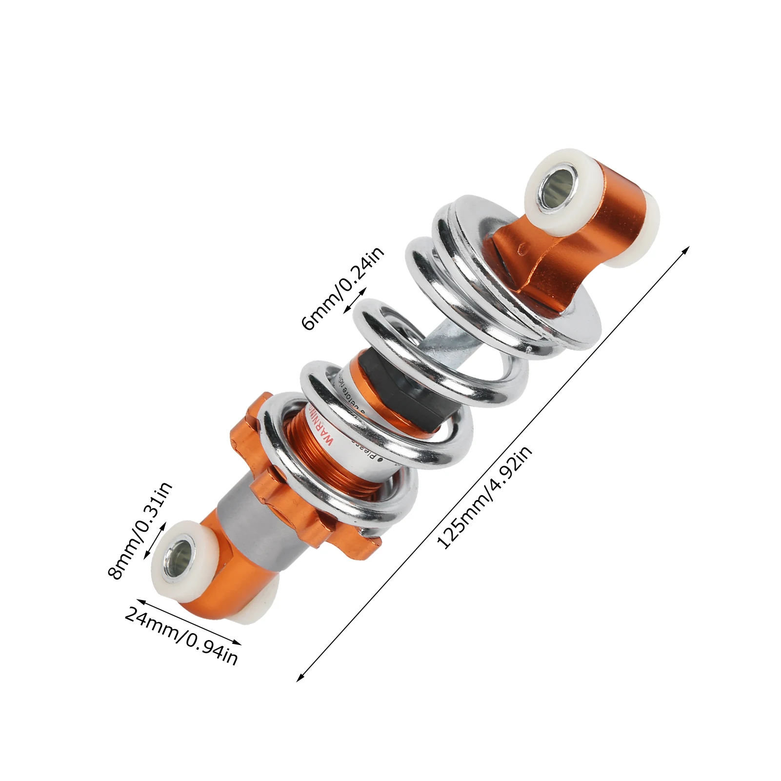 Motorcycle Shock Absorber 400lb Damping Spring for 125mm Hole Pitch Mini Scooter Shock Absorber Shock Spring Suspension Damper