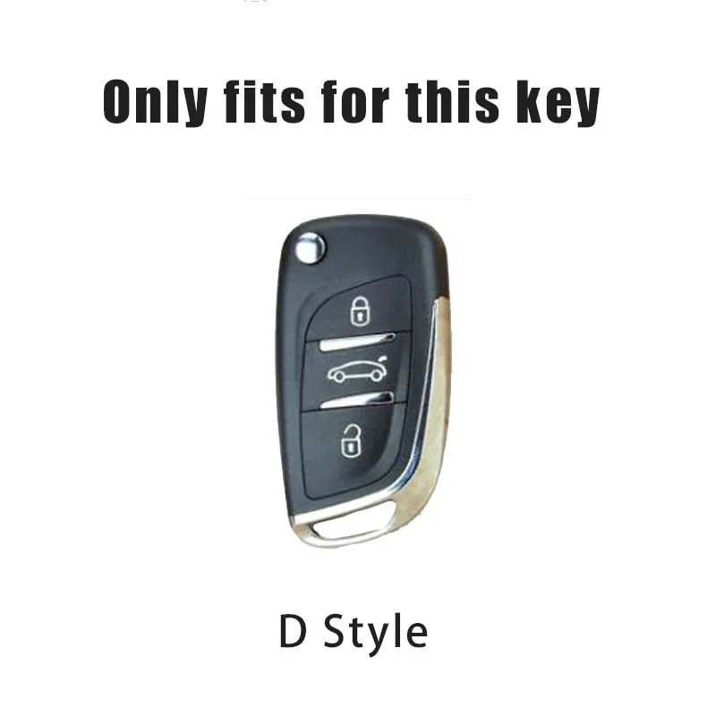 Fashion Gun Car Smart Remote Key Cover Case Shell Fob For Peugeot Citroen C1 C2 C3 C4 C5 DS3 DS4 DS5 DS6 Auto Stlying Accessorie