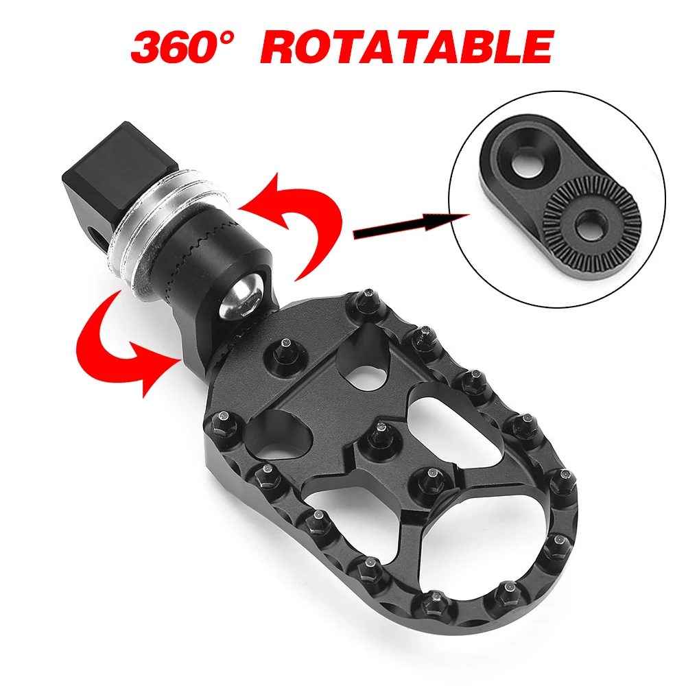 For BMW R1200GS R1250GS 2022 Footrest Adjustable 360 Front Rear Rotatable Foot Pegs Rest R 1200 1250 GS LC Adventure Accessories