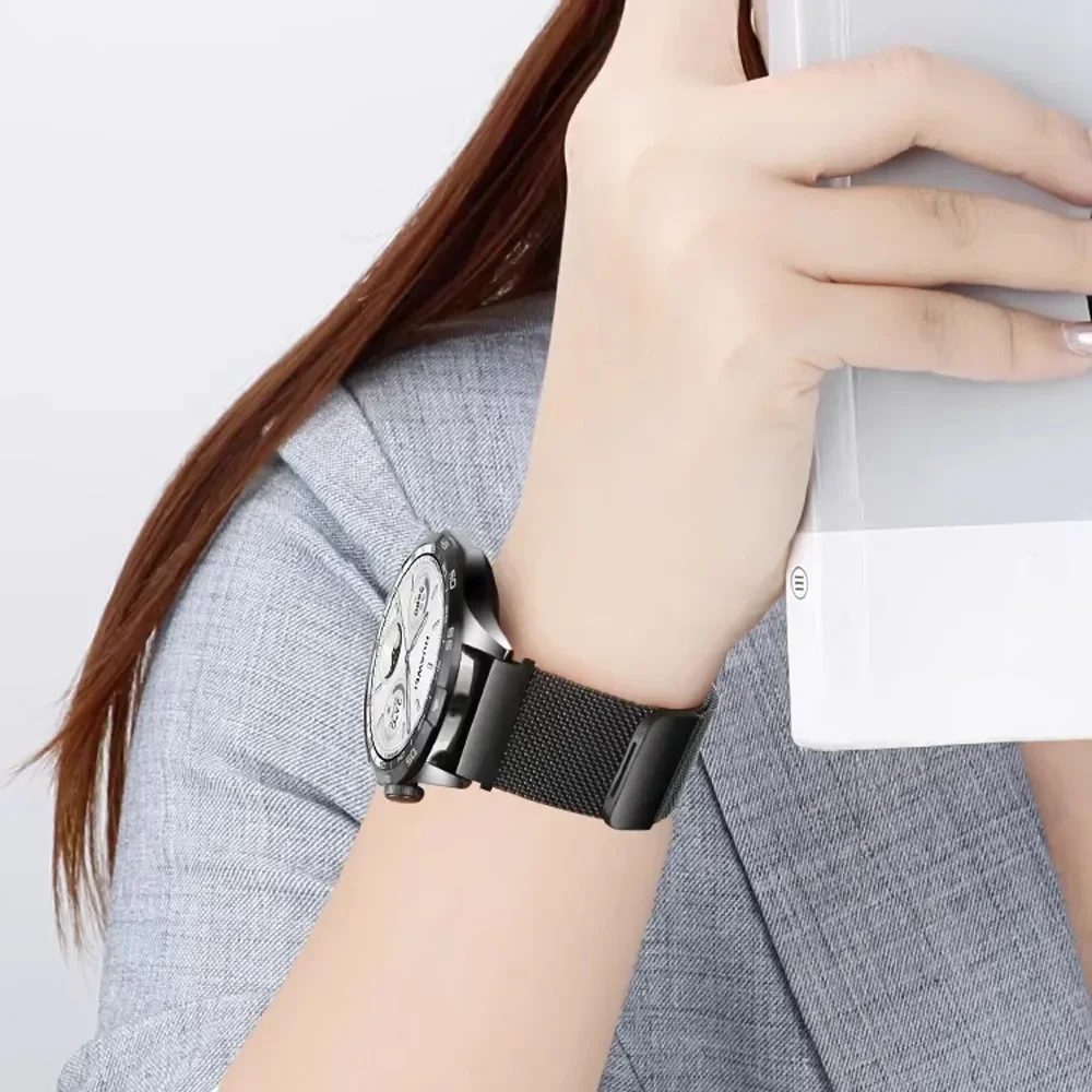 Cinturino milanese da 22 mm 20 mm per Huawei Watch 5 4 GT6 GT6 Pro GT5-4 Bracciale magnetico da 46 mm Samsung Galaxy Watch 7 6 5 4 44/40 mm