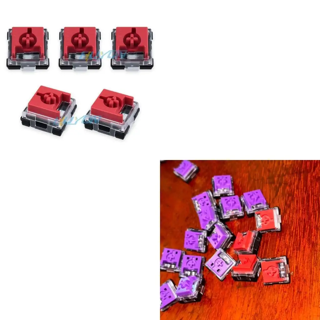 462E 10Pcs Low Shafts Silents Switches Nighttimes Gaming Office Work Providing NoiseFree for Mechanical Keyboards