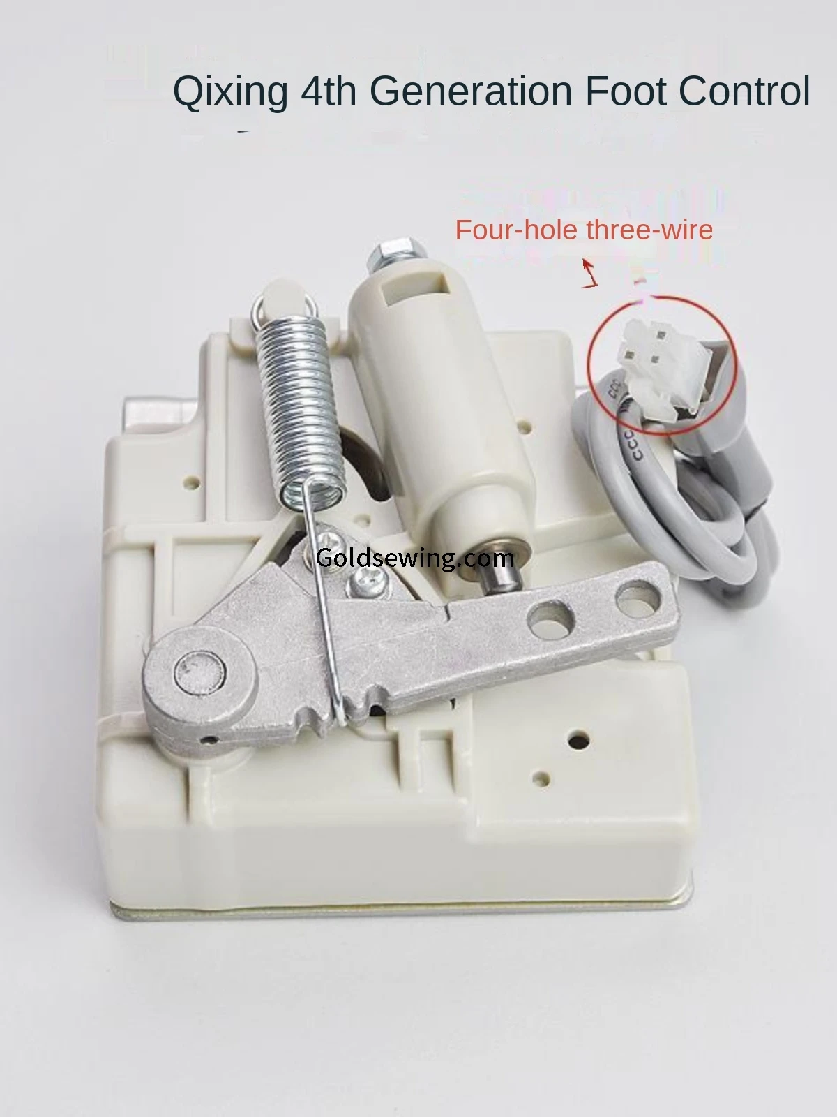 1PCS Qixing 4th Generation Foot Control Four-Hole 3-Pin Pedal Speed Controller for Computer Industrial Lockstitch Sewing Machine