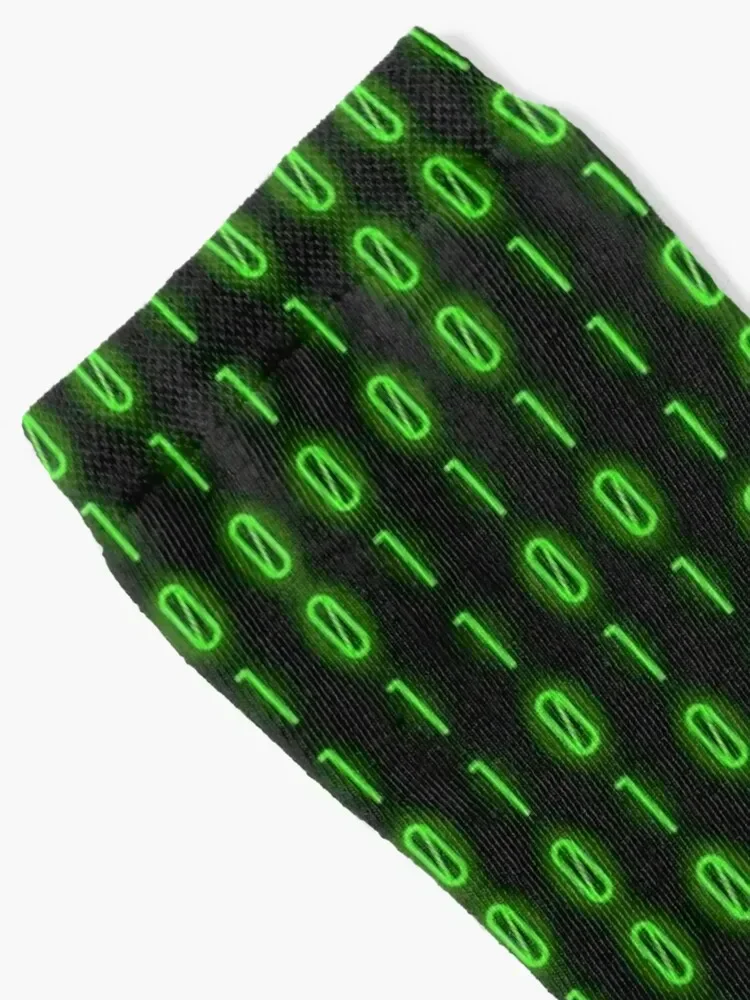 Binary Code Inside Socks hiphop sheer Socks Man Women's