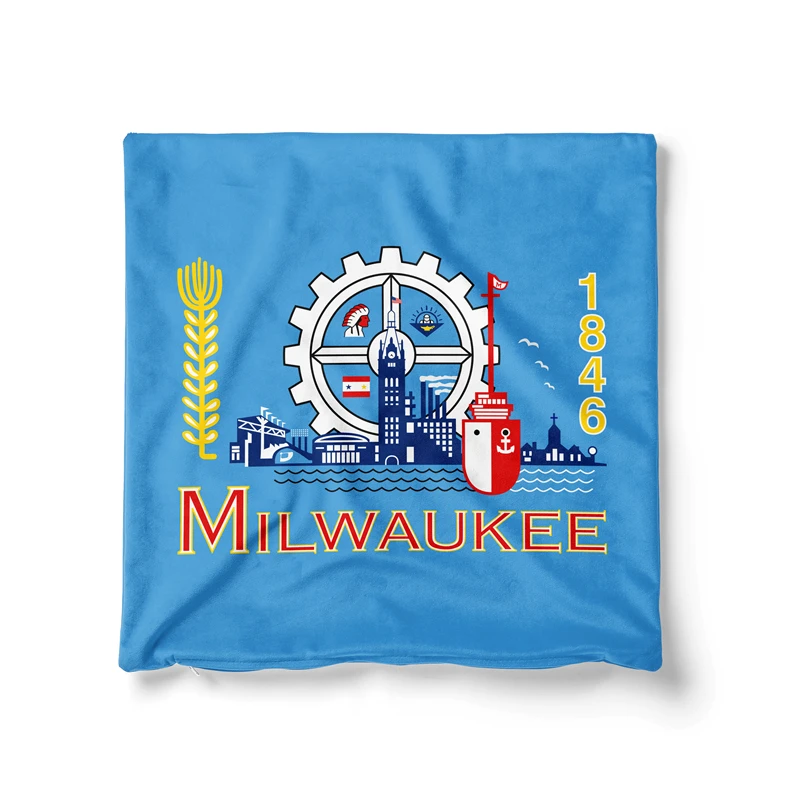 Gaslight Gatekeep Girlboss Milwaukee Wisconsin Throw Pillow Covers Cushion Cases Pillowcases for Sofa Home 45cm x 45cm