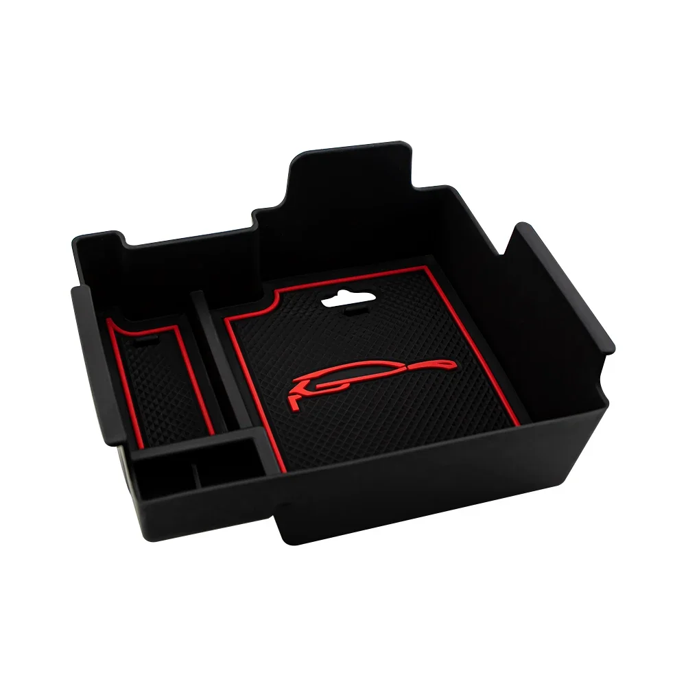 مسند ذراع السيارة صندوق تخزين صينية العملات المعدنية وحدة التحكم المركزية المنظم حاوية لسيارة فورد اكسبلورر 2011-2017 2018 + Acc.