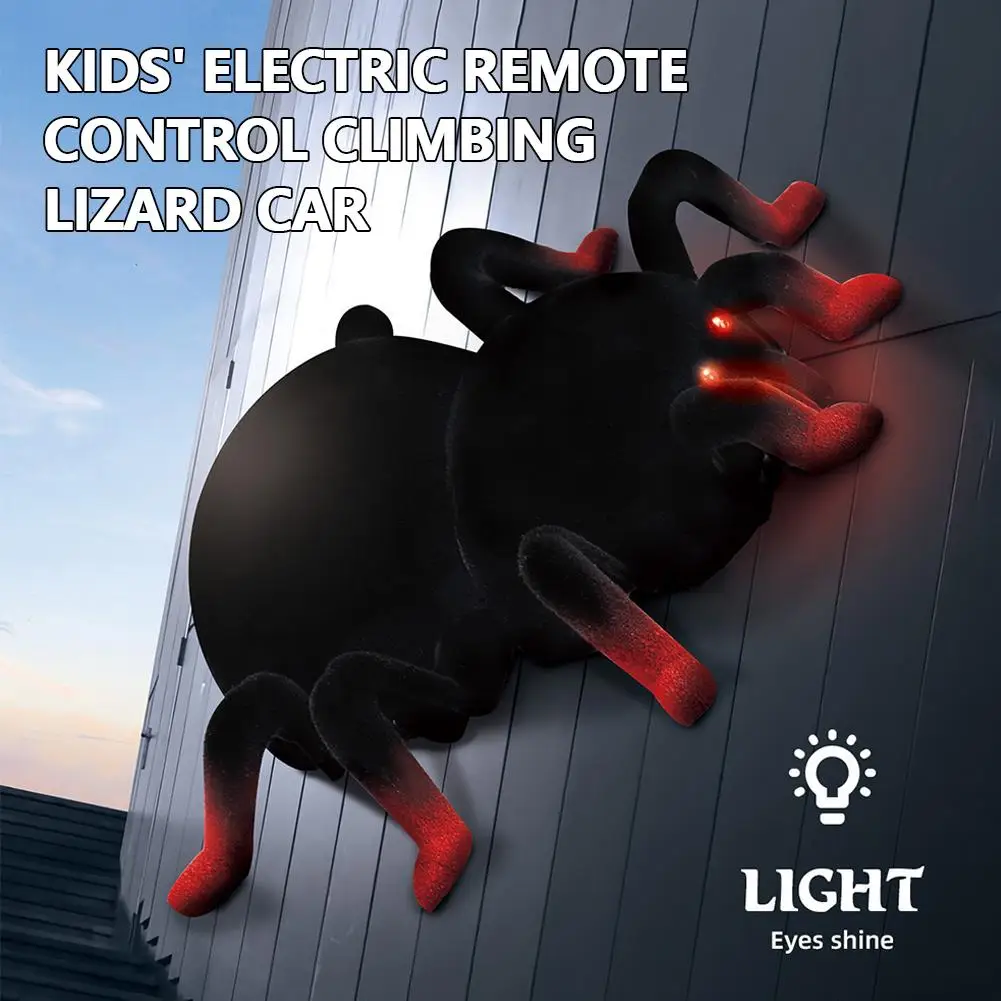 Nowa zabawka dla dzieci: wspinający się po ścianach chameleon, sterowany pilotem karaluch, pająk, gekon, symulacja raczkowania, zabawka do łapania, ładowana, prezent na Halloween, żart.