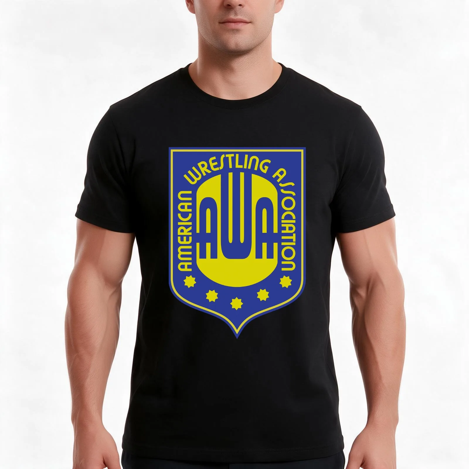 AWA - American Wrestling Association T-Shirt, Vintage Retro Graphic Tee, Unisex Summer Casual Streetwear Top