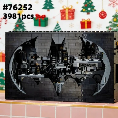 

Конструктор Batcave Shadow Box: Классическая модель 1989 года, 3981 деталь, декор для дома, игрушки, подарки на день рождения, 76252