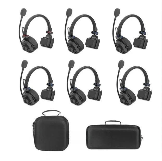 

6users Construction Site Communication Headset With Noise Cancelling