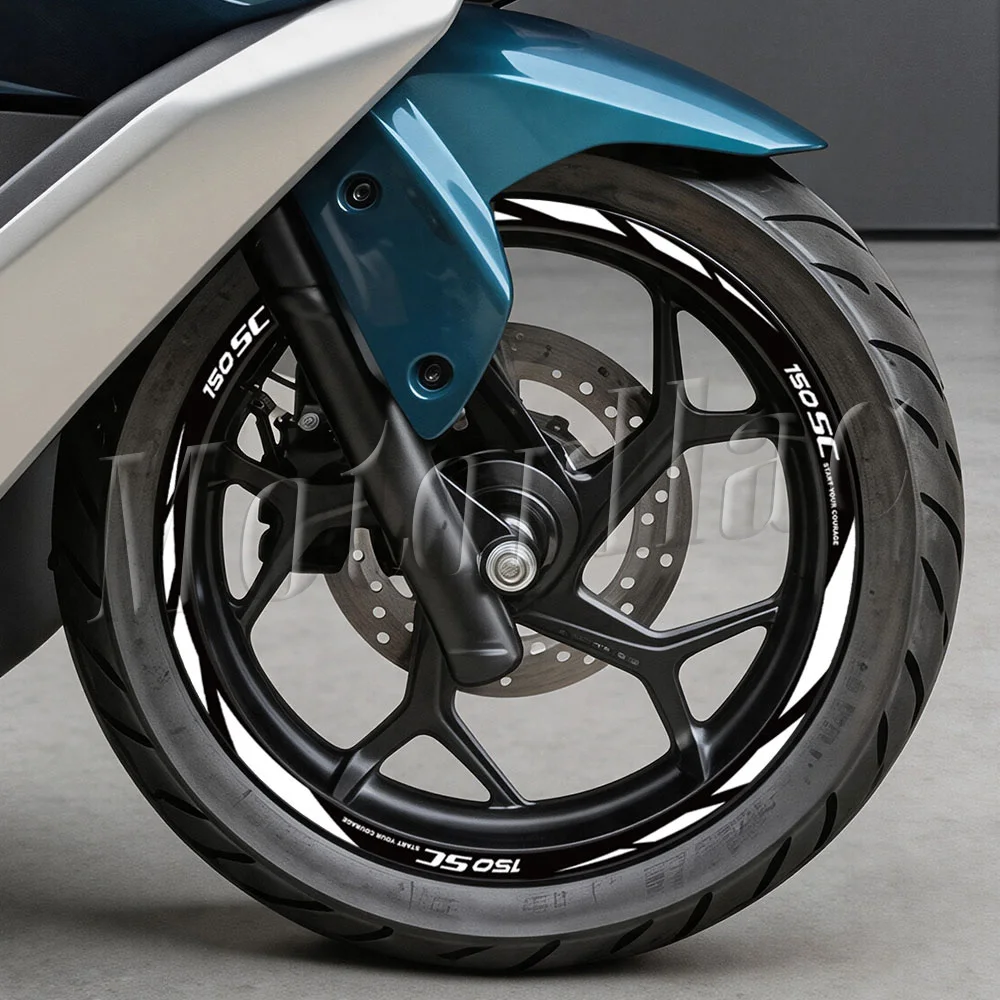 Motorrad-Radaufkleber Roller-Felgenstreifen Dekor Zubehör für CFMOTO 150SC 150 SC – Detail 2