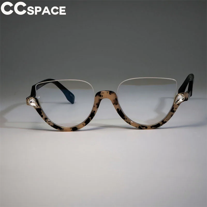 45159 Cat Eye Glasses Frames Women Trending Styles Half Frame Designer Fashion Computer Glasses