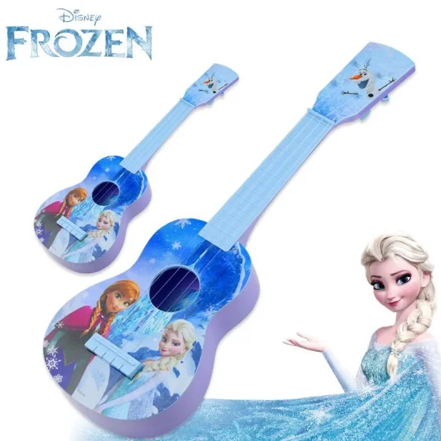 

Disney frozen princess girls New Arrival Guitar Children Musical Instruments Toy blue Ukulele Guitar Education Birthday Gifts