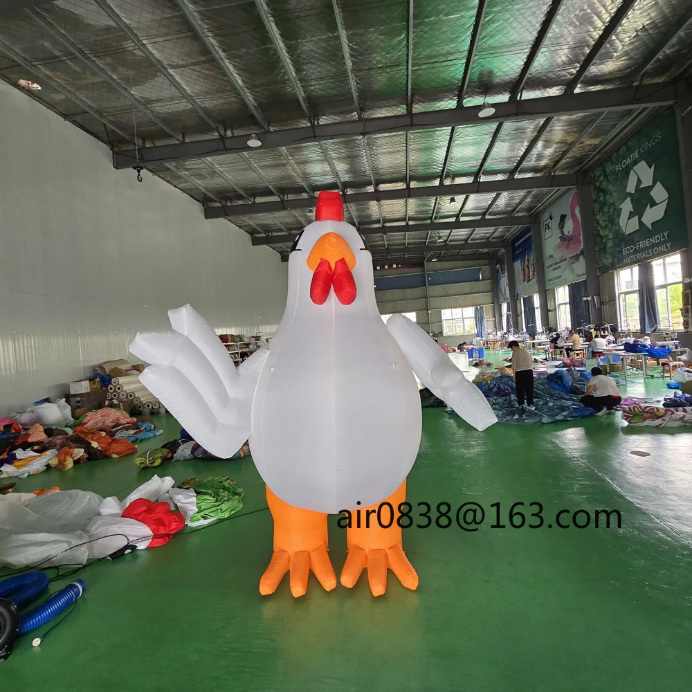 Promocyjna Ogromna Nadmuchiwana Kurczak, Nadmuchiwany Kurczak Kreskówkowy Kogut Maskotka Duży Kogut do Reklamy