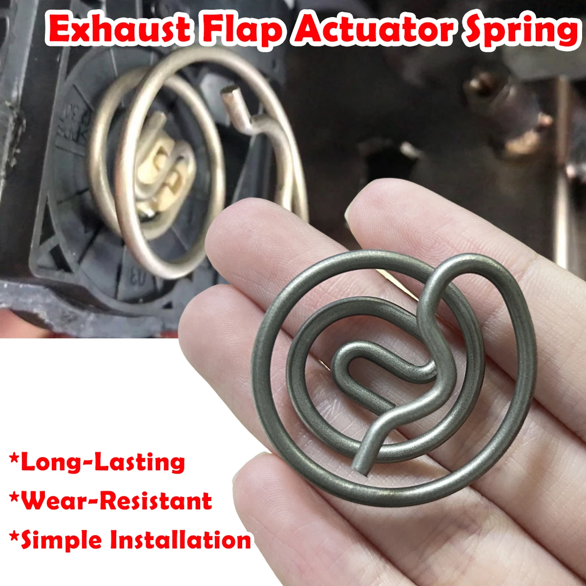 

For Audi Seat VW Dodge Porsche Ford Land Rover Benz Servomotor Electronic Exhaust Flap Actuator Control Valve Spring Repair Kit