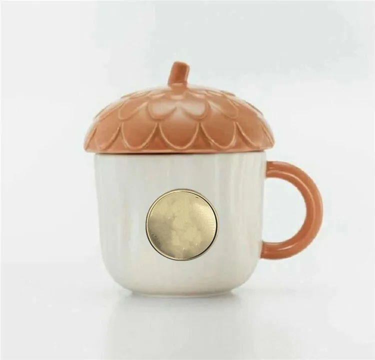 Autumn Forest Acorn Bronze Badge Ceramic Mark Desktop Coffee Drinking Cup Coffee Mug  Mugs Coffee Cups