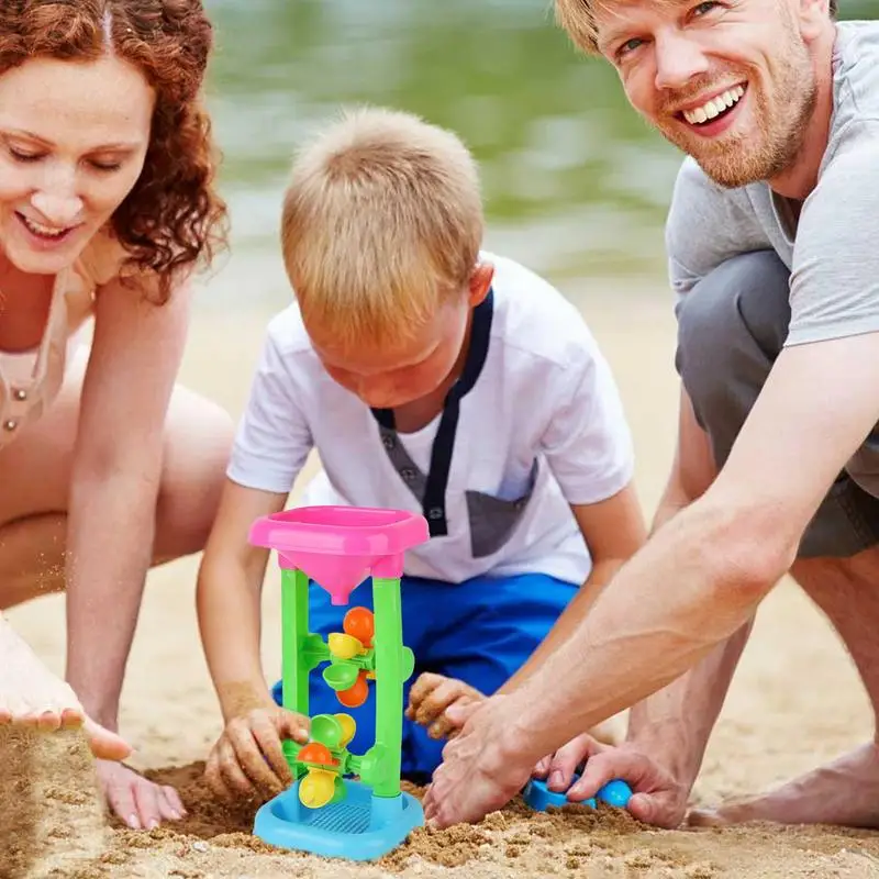 Water Sifting Funnel Sand And Water Mixing Toy Rotating Wheel Activities Accessories Hourglass For Sandbox Games Pool Outside