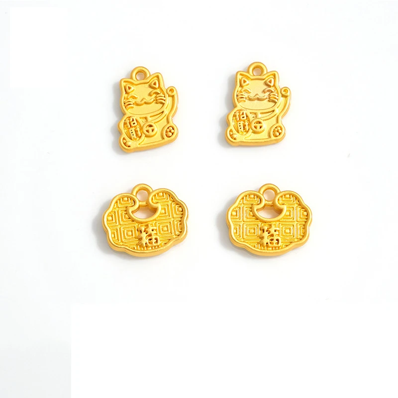 1pc Vintage Chinese Lucky Pendants Good Fortune Wealth Charms For Jewelry Making DIY Necklace Bracelet Hair Accessory Wholesale