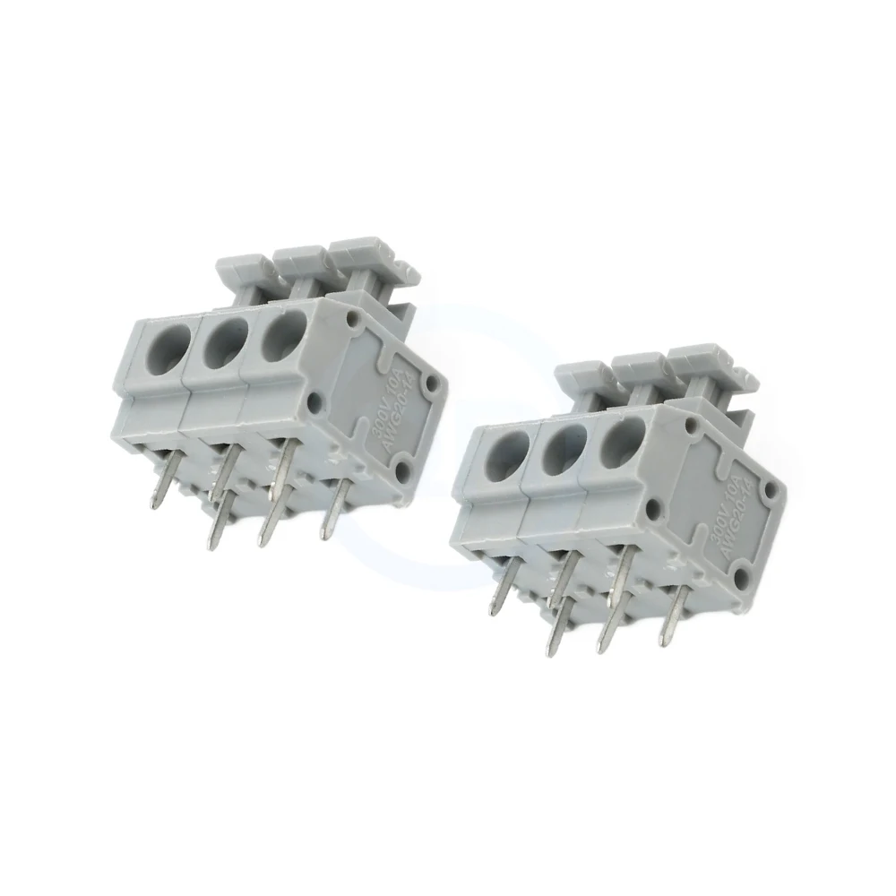 (5 pcs) KF235 - 3.81mm KF235 - 5.0mm Terminal Block 3.81 / 5.0 Pitch Spring Loaded Press PCB Screwless 2-8Pin