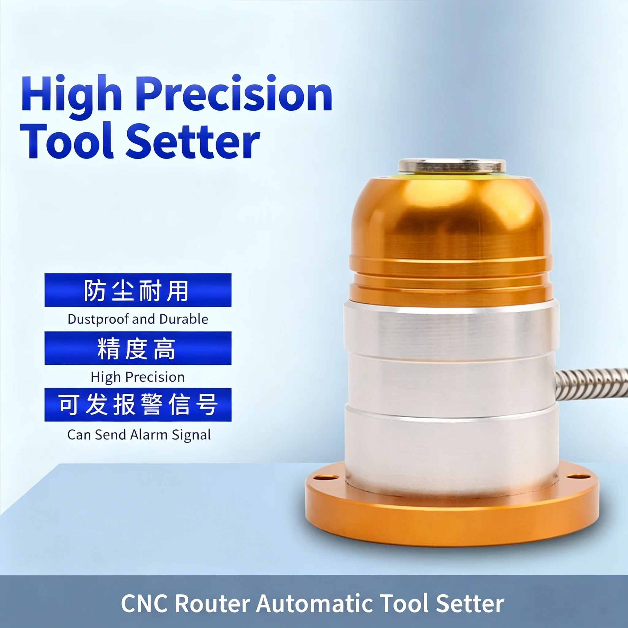 

Automatic CNC Tool Sensor Mach3 Z Axis Probe NC Auto Zero Check Touch Plate For CNC Milling Machine Engraving Router