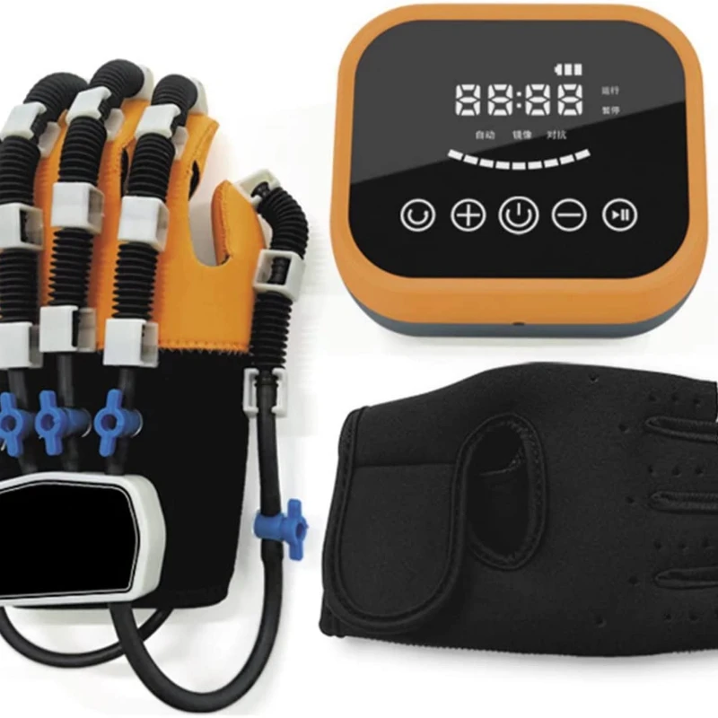 Rehabilitation Therapy Equipment Hand Fingers Training Electric Stroke Robotic Gloves For Solving Finger Stiffness