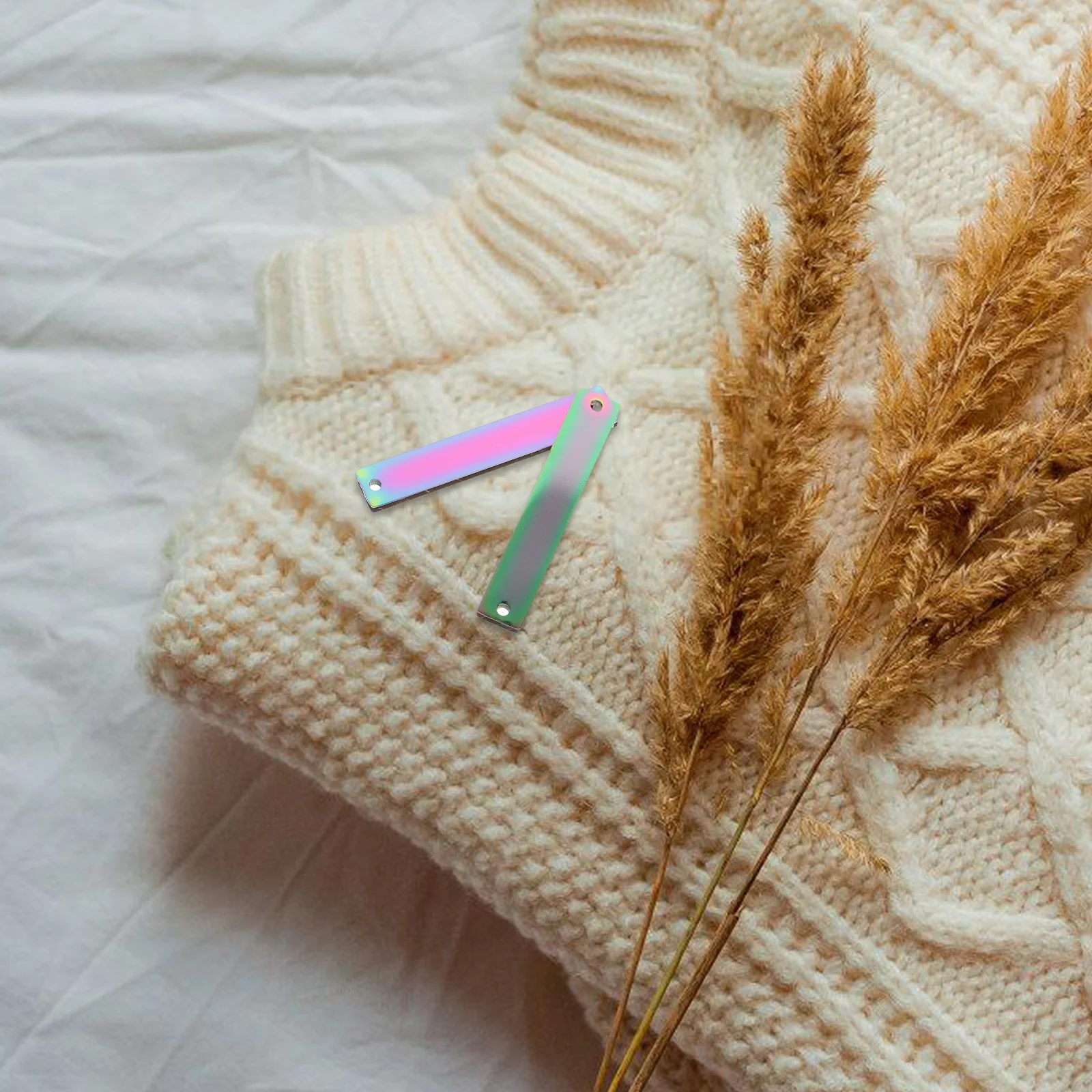 

10pcs Stainless Steel Blank Stamping Tags Metal Name Tags For Diy Keychain Craft Pendant Decor Jewelry Components Gift