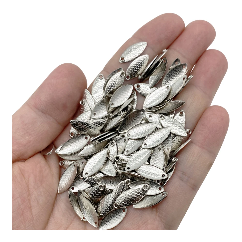 50Pcs Melon Sequins thickened fish scale sequins Horses mouth IOU Lure bait to rotate gold silver Fishing accessories