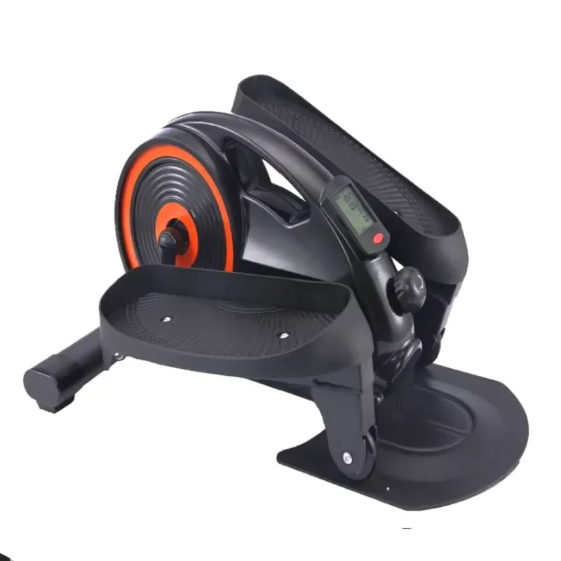 Compact Under Desk Elliptical Pedal Exerciser Manual Resistance Metal Frame Home Fitness Equipment for Seniors Leg Arm