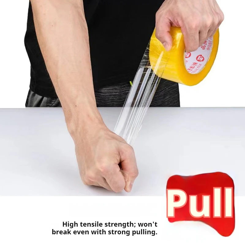 Kazuo Extra Large Roll Shipping Packaging Adhesive Tape High-Adhesion Strong Box Sealing Tape for Business Supplies