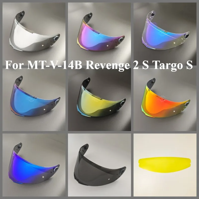 Visor For MT-V-14B Revenge 2 S Targo S Helmet Lens Anti Fog High Impact Protection UV Cut Durable High Strength