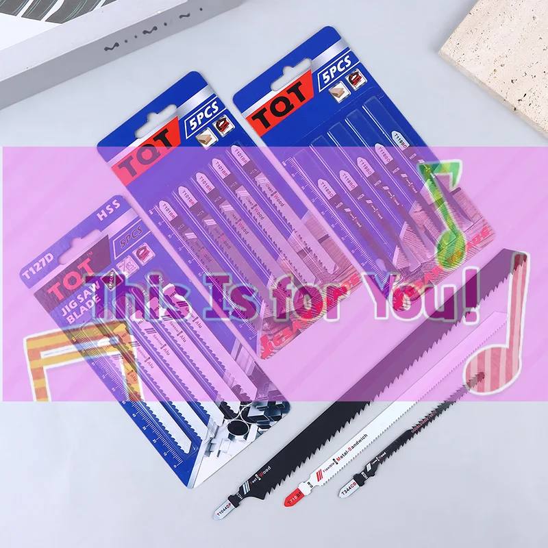 

【HMA】Double-Sided Jigsaw Blades For Efficient Curved Cutting, Wood & Plastic Saber Saw Blades Set For Diyers & Carpenters