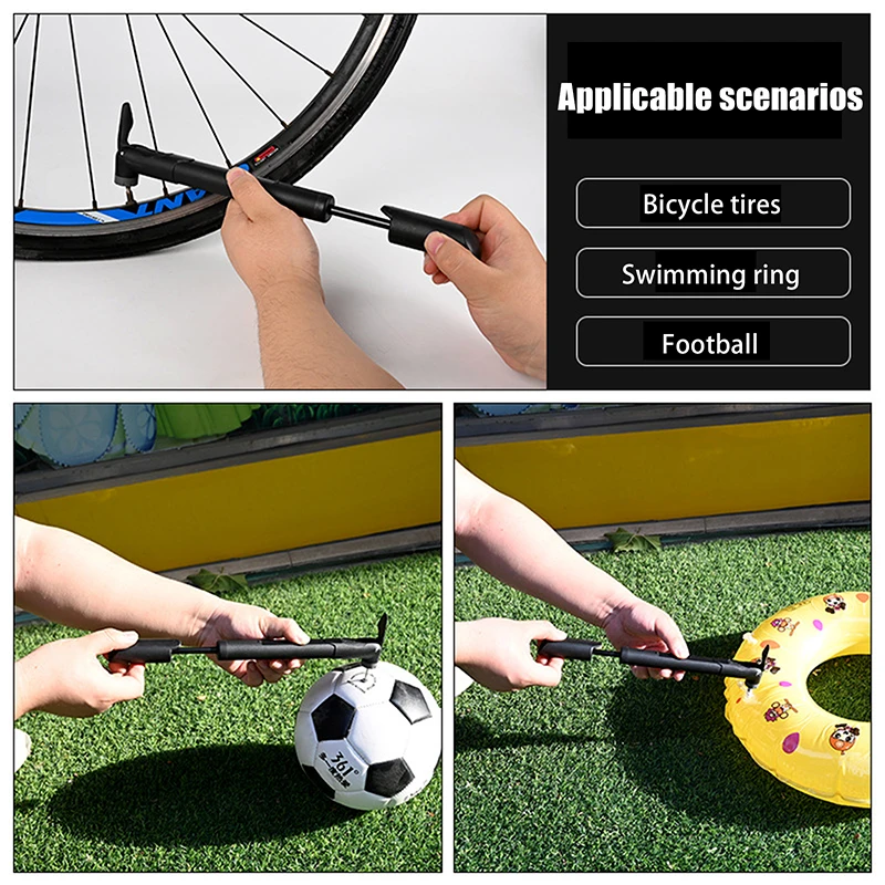 1PC 120Psi Mini Bike Pump Plastics Portable Bicycle Hand Air Pump Tire Inflator Schrader Presta Valve Road Cycling Pump