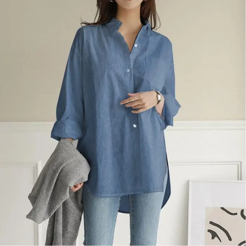 

Irregular Color Long Lapel Women's irt Size SVE Faionable Unconal Women's Clothing Middle-Aged And ly Faion