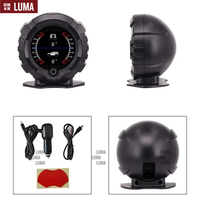 X95 Car HUD Head Up Display, Off-Road GPS Slope Meter, Altitude & Speed Real-Time Monitor for All Vehicles