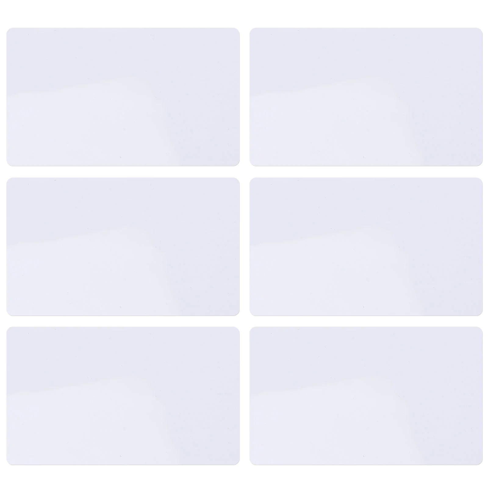 

6 Pcs Magnetic Whiteboard Message Writing Small Dry Erase Rectangle A5 for Kitchen Rewritable Decor Fridge