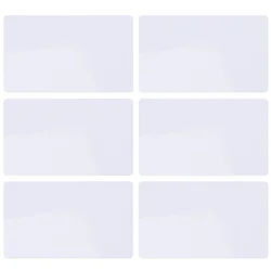 6 Pcs Magnetic Whiteboard Message Writing Small Dry Erase Rectangle A5 for Kitchen Rewritable Decor Fridge