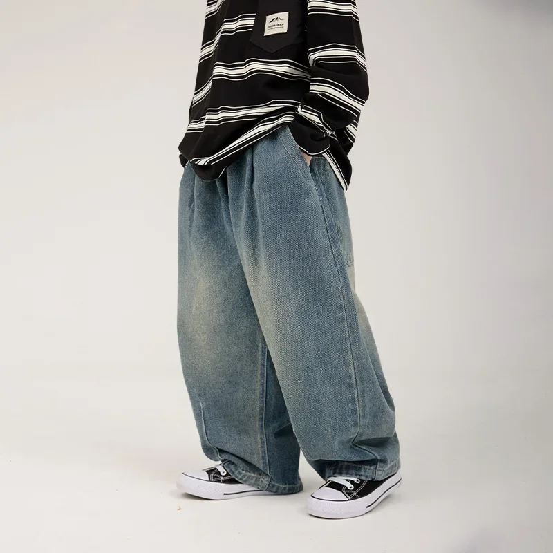 

Boys Jeans 2024 New Childrens Straight Leg Casual Pants Spring and Autumn Boys Fashion Trend Handsome Pants