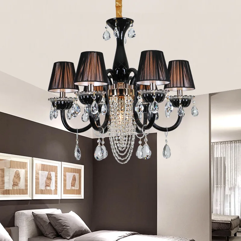 

European Style Living Room Chandelier Luxury Villa Duplex Hotel Lights Retro Atmospheric Black Clothing Store Chandelier